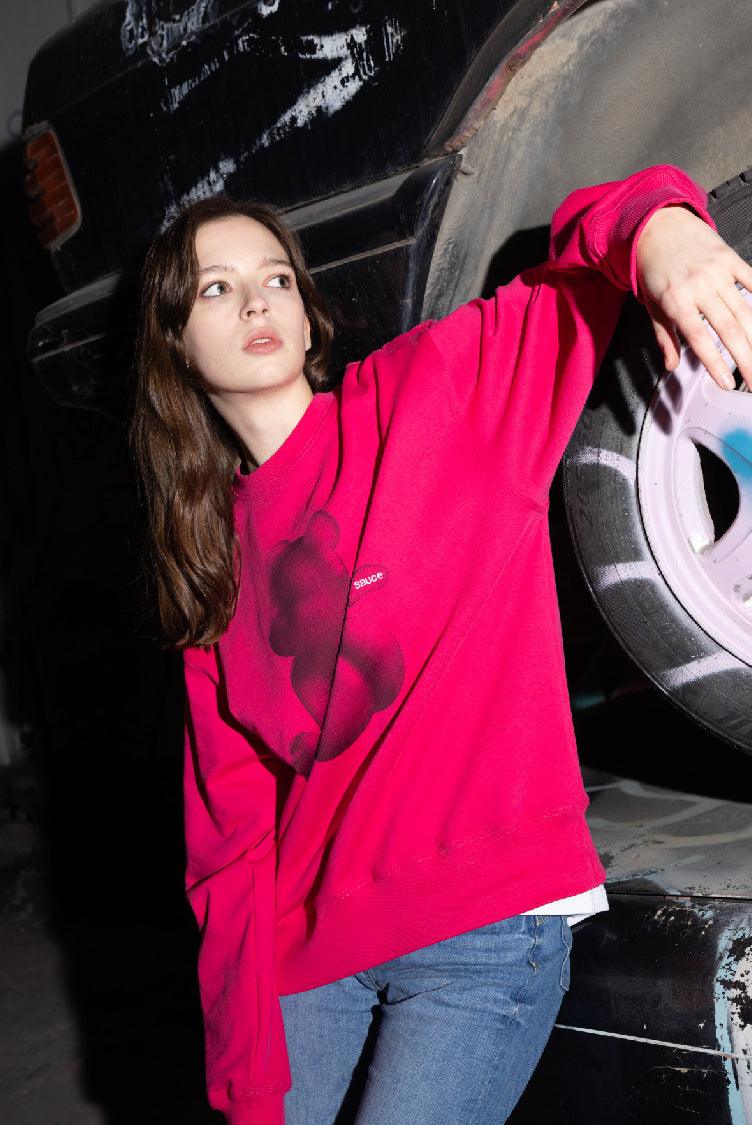 Saucy Bear Pink Sweater - sauce
