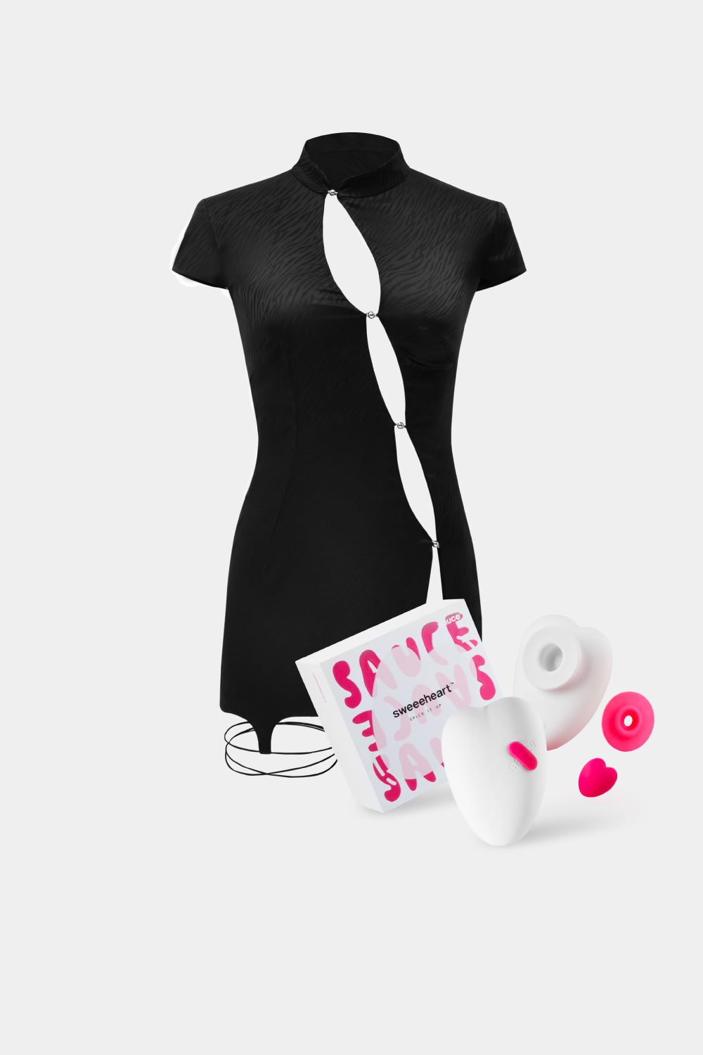 Heat Wave Bundle: Sinful Cut Cheongsam with Sweeeheart clitoral vibrator